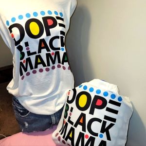 Beautiful Black Queens custom screen printed T-shirt and tote bag Combo